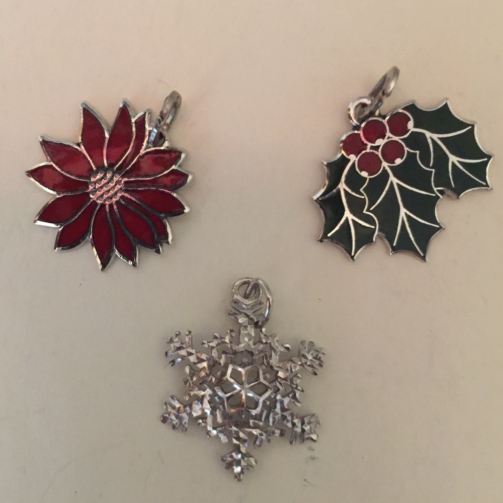 3 Christmas charms